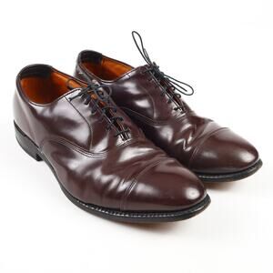 Allen Edmonds Park Avenue Mens US 10 Burgundy Leather Cap Toe Oxford Dress Shoe